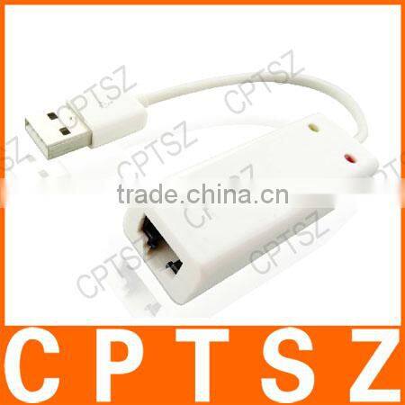 USB to 10/100Mbps RJ45 LAN Ethernet Network Adapter - White