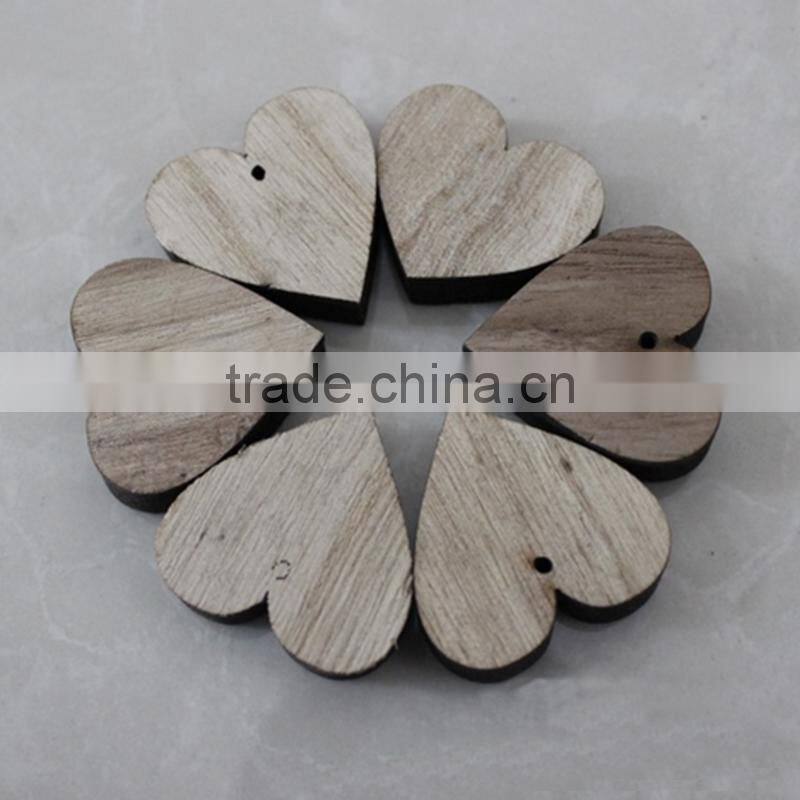 Directly Supply Hub DIY Handmade Heart Shaped Wood Chip