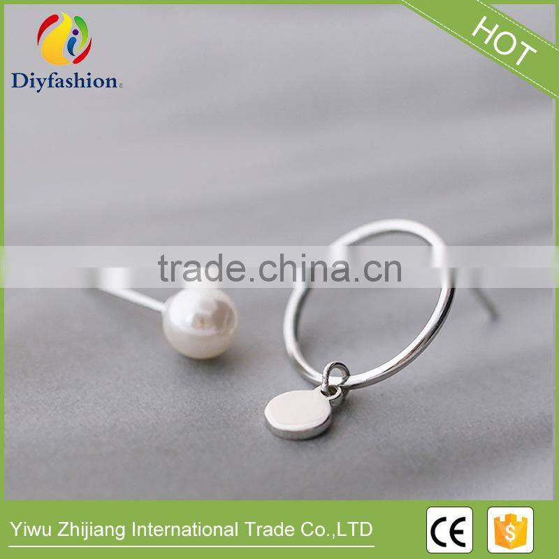 2017 New 925 Sterling Silver Imitation Pearl Earring Stud Jewelry