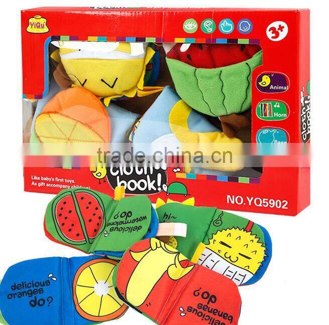 educational baby fabric toys infant soft cloth book early childhood toys