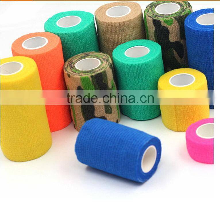 Certificated Non Woven Colorful Self Adhesive Elastic Bandage For People And Pet Use