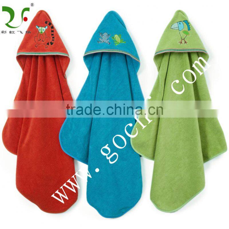 100% cotton ultra soft babies hooded towels