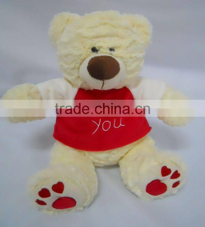 20cm sitting soft plush animal toy teddy bear with bow