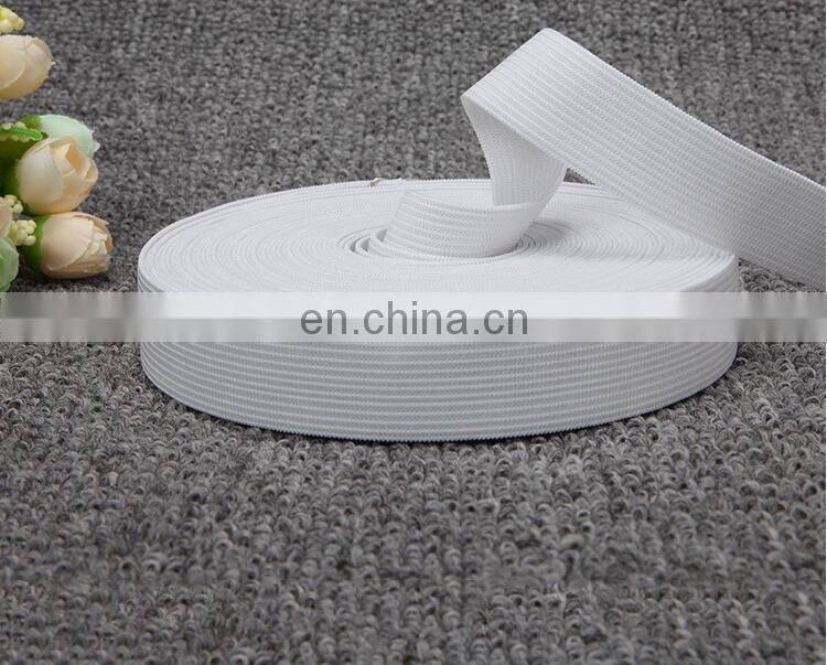factory supply white and black color knit elastic band