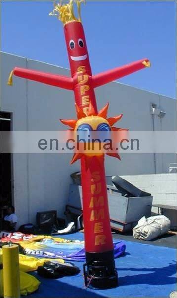 4m red sun air dancer for sale/decorative inflatable air dancer for summer