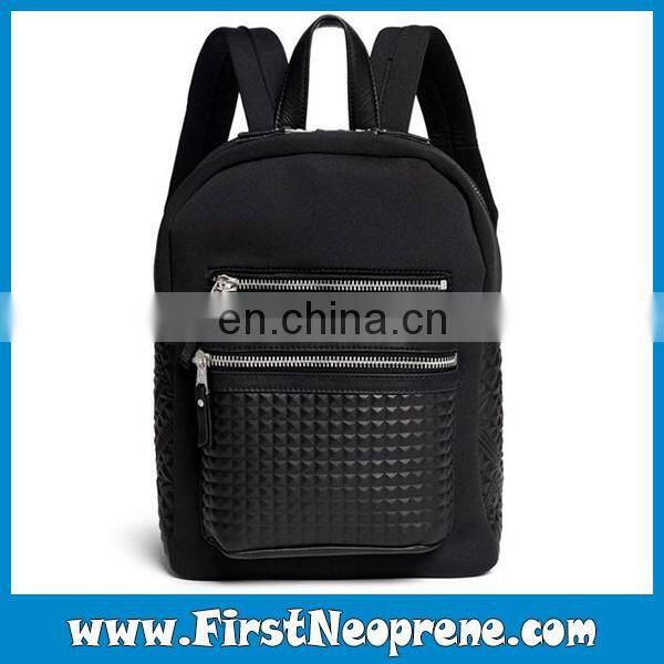 Shinning Star Cool Black Lightweight Neoprene Backpack