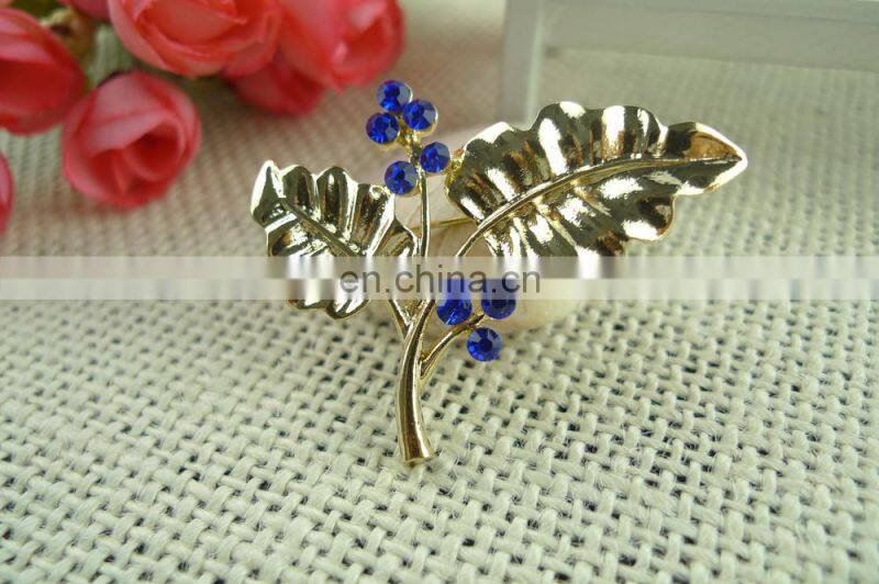 2015 peacock design rhinestone brooch with pin for decoration