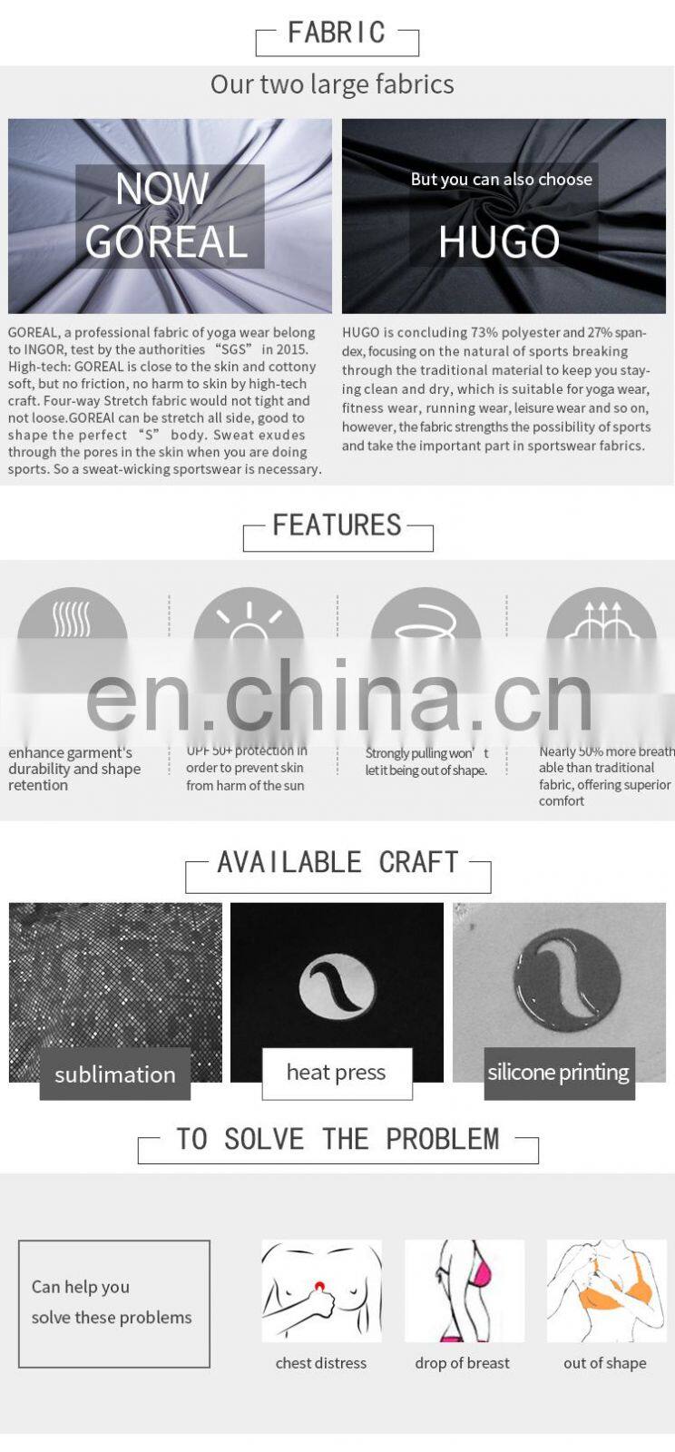 sexi girl wear sports new style bra gym fitness import