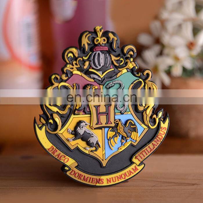High quality logo embossed funny colorful souvenir fridge magnet