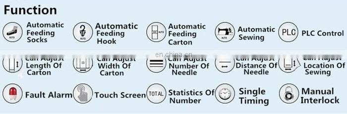 WAGMS-20 Automatic Socks Gloves Towels Sewing Labeling Machine