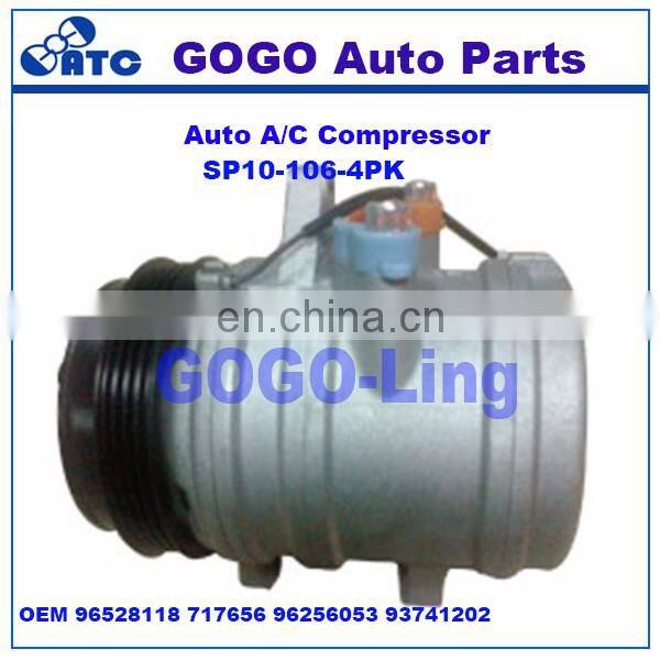 SP10 auto a/c Compressor FOR Daewoo Matiz 0.8 OEM 96256053 96324801 96406677 96528117 96528118 96565233 96568208 96858724