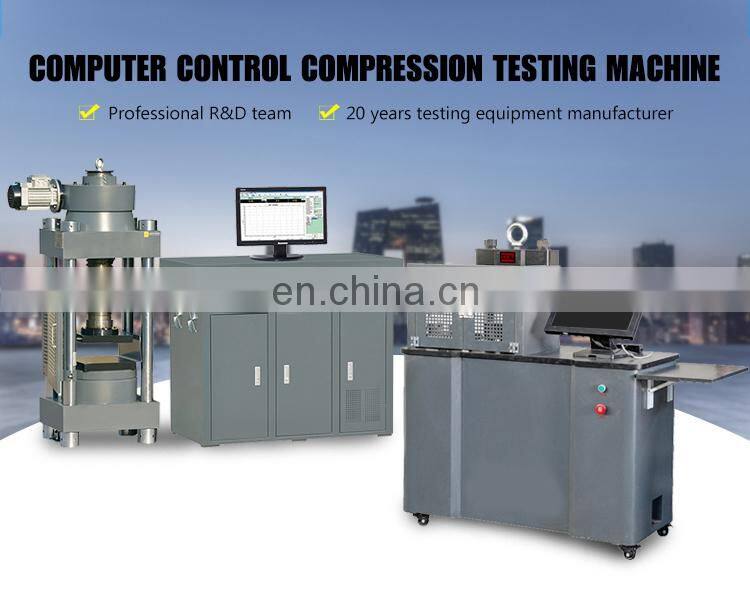 Hydraulic 2000KN concrete computer automatic compression testing machine price