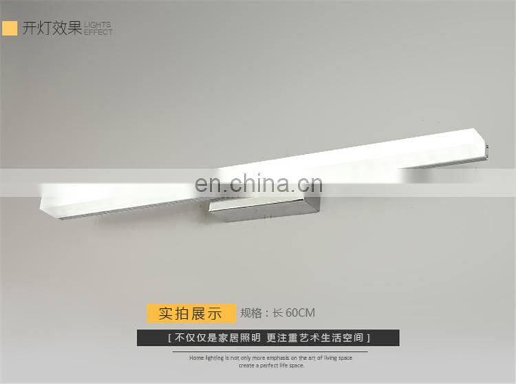 Hot sale modern minimalist LED mirror vanity light for bathroom hotel