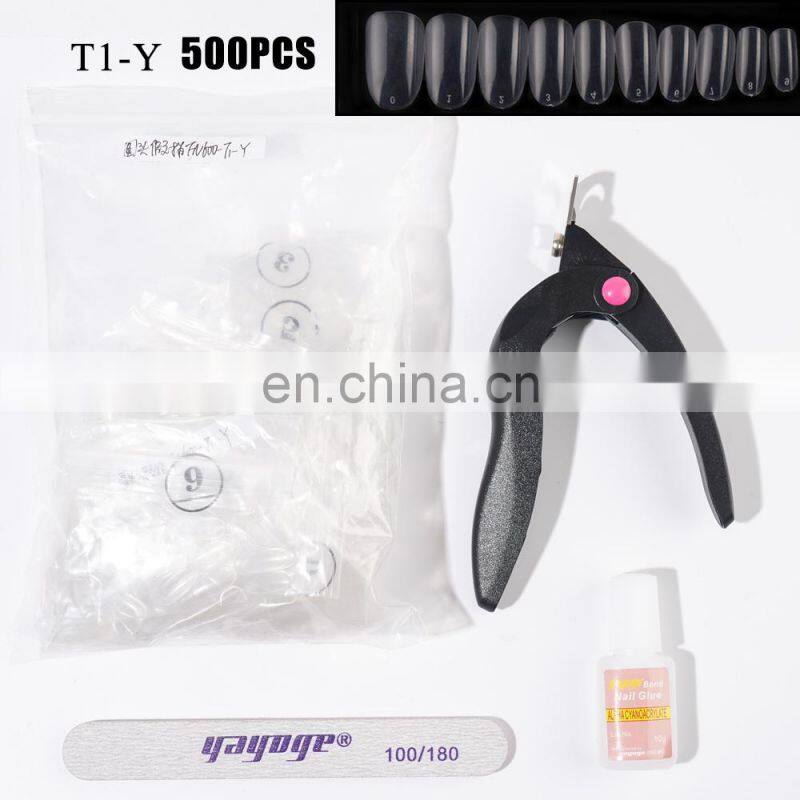 factory price Nail Accessary Set Fake Airbrushed Practice Nail Tips Kit OEM ODM for nail salon