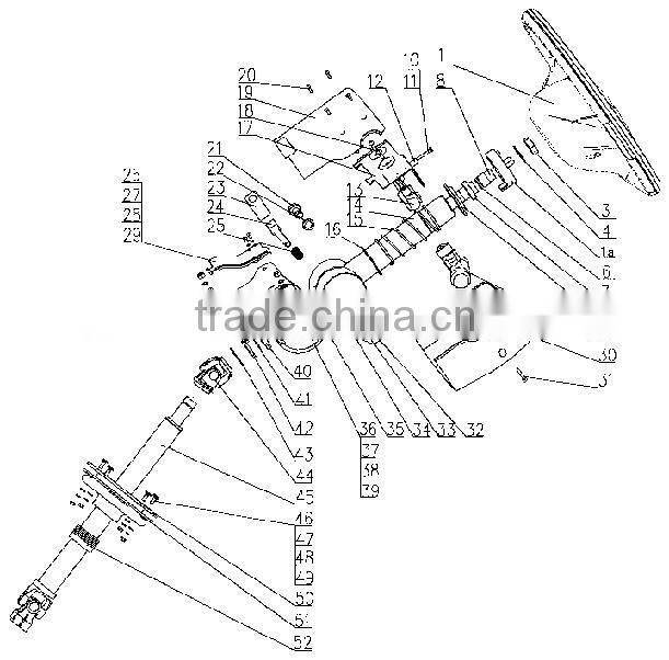 Heavy truck control arm steering knuckle arm