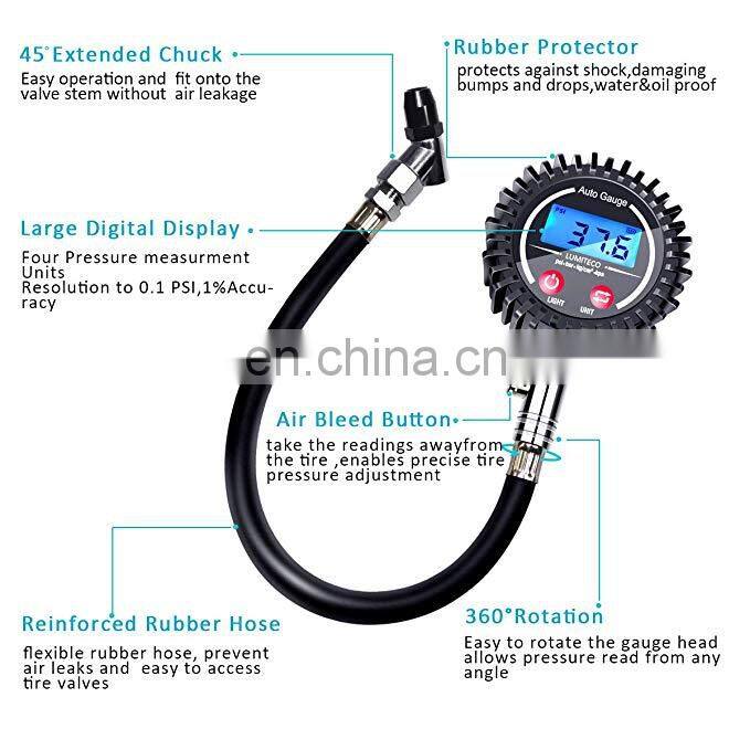 digital tire pressure gauge inflator