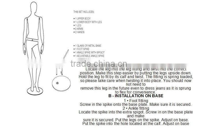 2015 new female mannequin