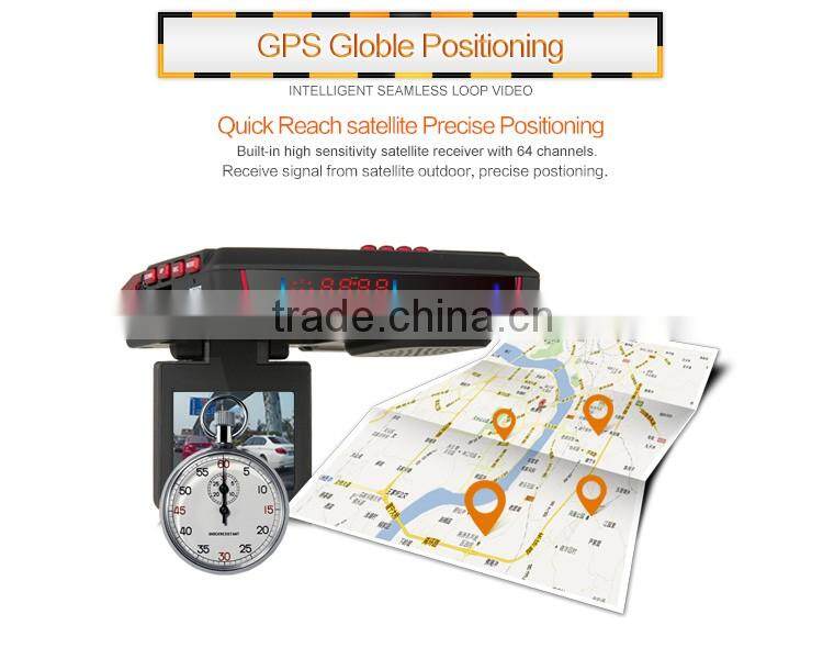 HD 1080P Car alarm system with Radar Detector with Car Camera With Radar Speed Alarm