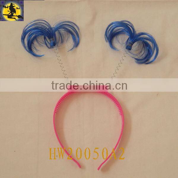 Orange Stretchy Wig Headband for Soccer Club and World Cup