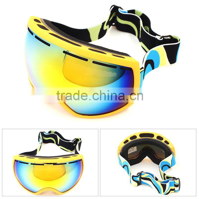 Newest style cheap foam padded outdoor motorcycle snowmobile snow ski goggles