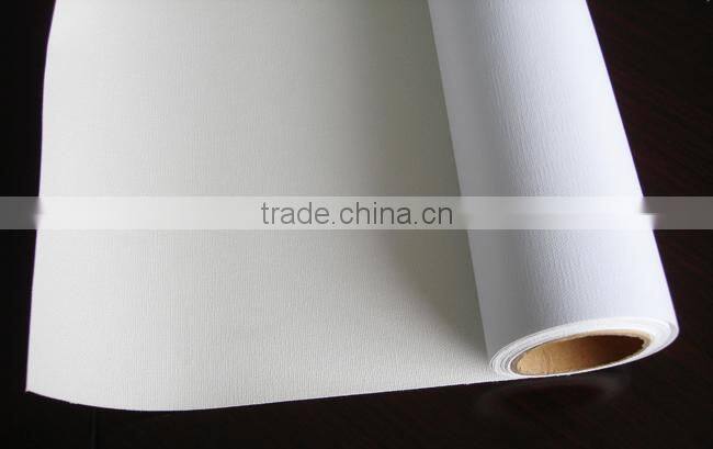 380gsm wide format inkjet pure cotton canvas roll for eco solvent ink