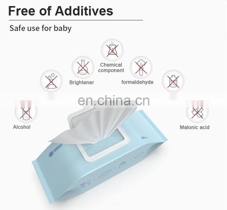 Non-Alcohol Wipes for Newborns Purified Water with Spunlace Non-Woven Fabric Cloth Warmer Tissue for Baby