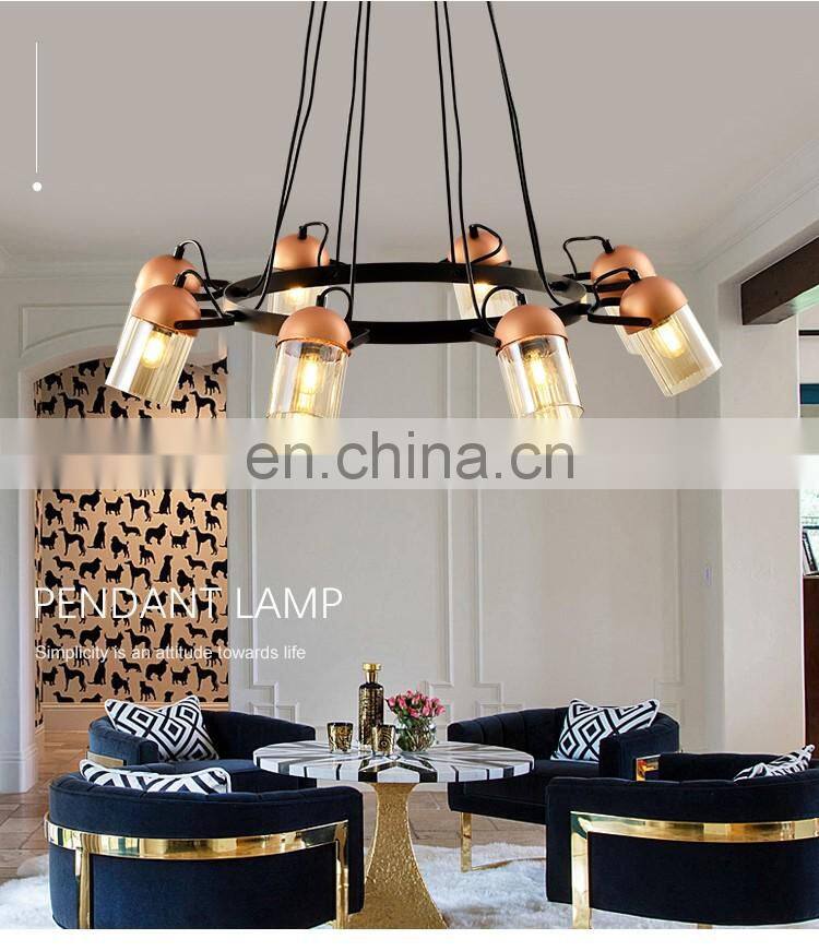 HUAYI New Model Simple Style Modern E14 Bulb 300w 480w Living Room Bedroom Indoor Pendant Light