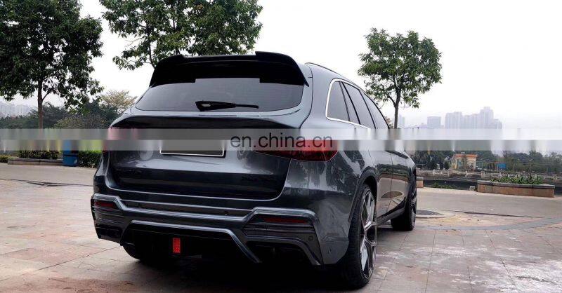 Runde PP Material WALD Style Bodykit Front Rear Bumper Upgrade GLC 43 63AMG For Mercedes-Benz X253 GLC200 GLC260 GLC300 bodykit