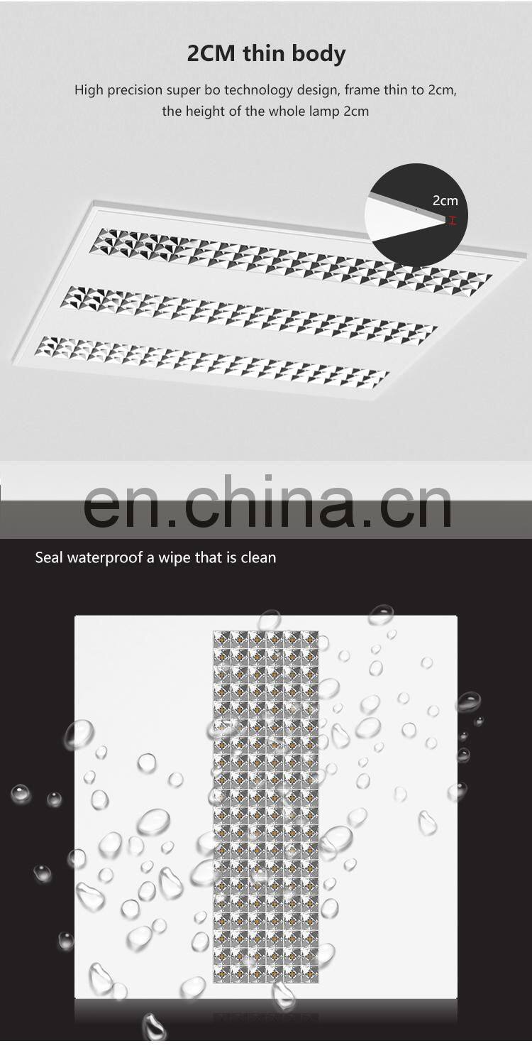 ALLWAY Commercial 4000K Recessed Ceiling Lighting Office Meeting Room LED Panel Lamp Light