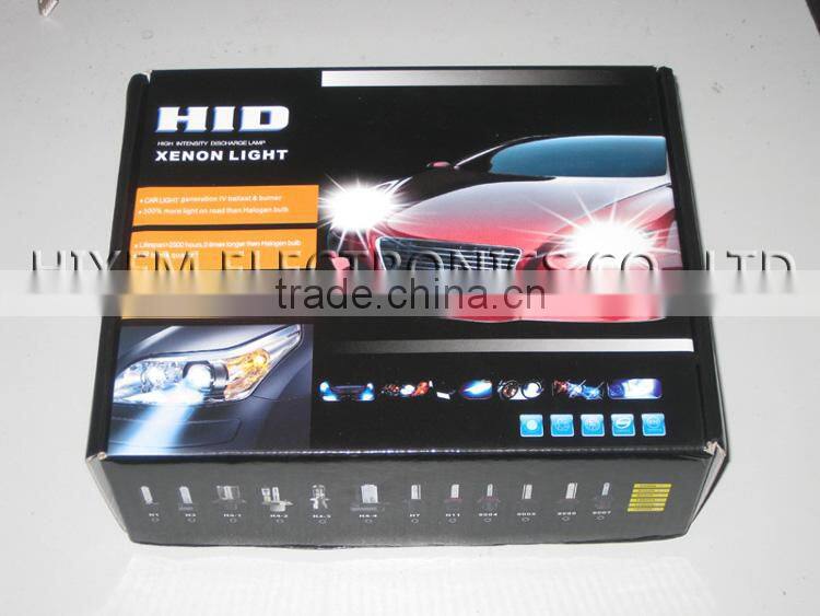 Xenon HID kits with DC slim HID ballast 12V 35W and bulbs H1 H4 H7 9005 9006 9007