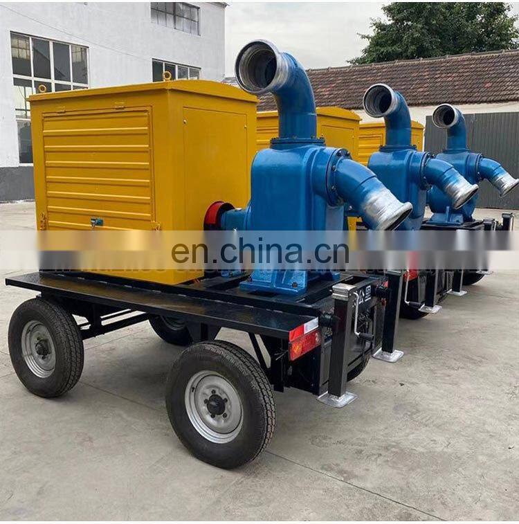 Portable Sewage Pump diesel water pump trailer for farm