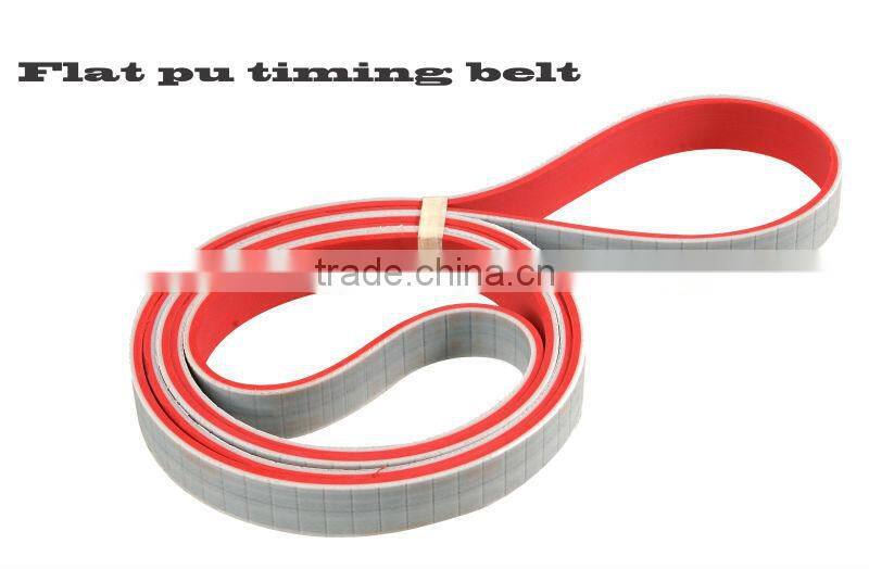 PU flat timing belt