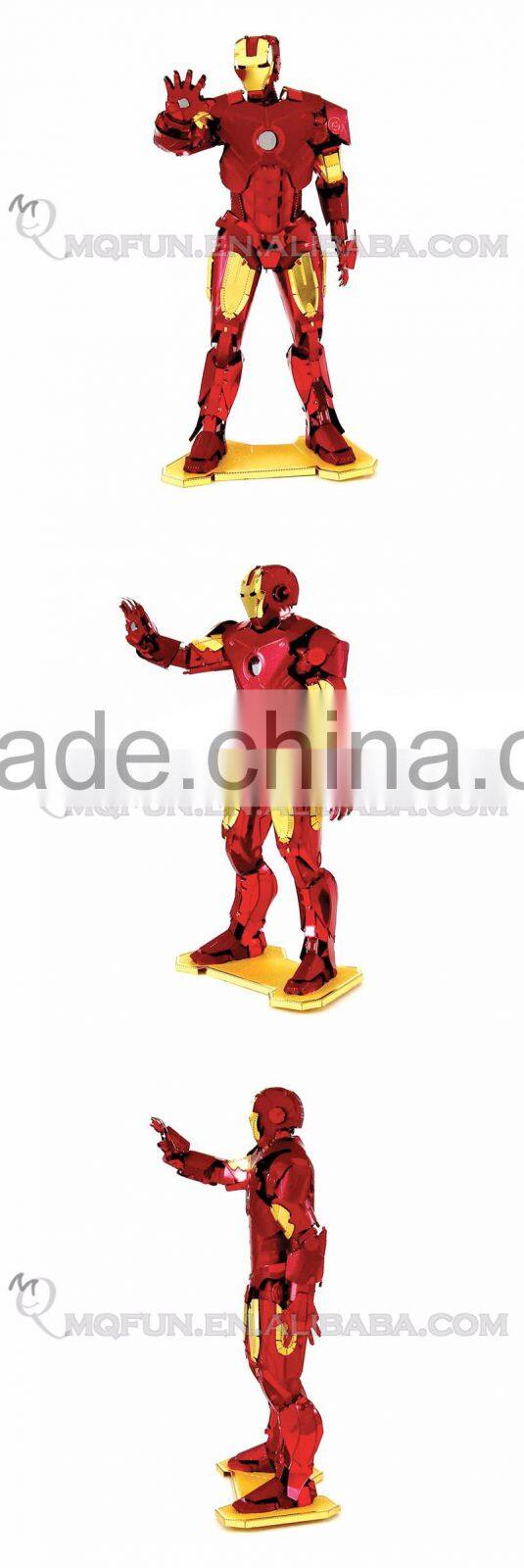 Piece Fun 3D Metal Puzzle colorful the avenger movie super hero robot Adult DIY model educational toy NO GLUE NEEDED NO.PF 9701C