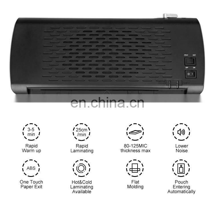 Hot Sell Cold And Hot Pouch Office A4 Paper Automatic Laminating Machine