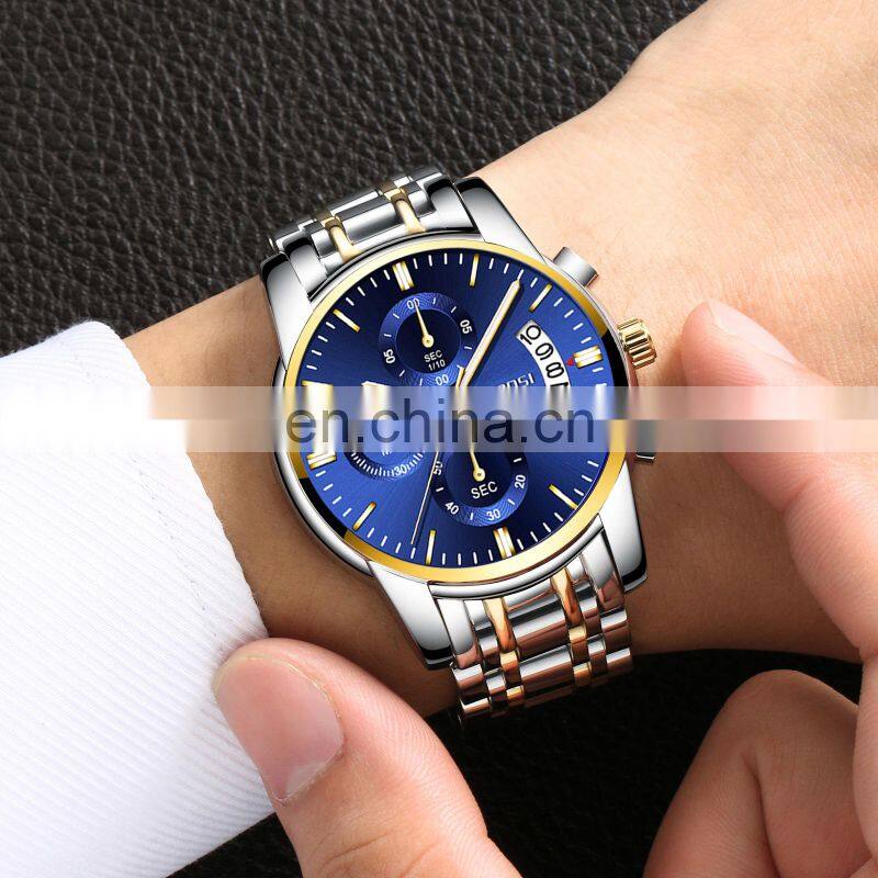 NIBOSI 2020Watch Men Top Brand Luxury Male Automatic Date Quartz Watches Mens Waterproof Sport Watch Clock Relogio Masculino