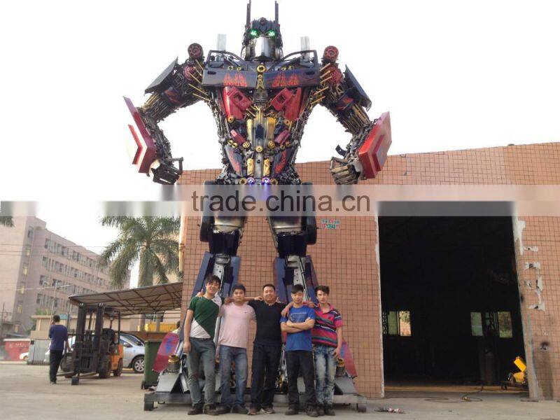 9 meters high Optimus prime , Large Modern Famous Arts Iron Sculpture for Outdoor decoration