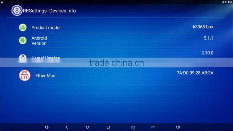 Z4 TV Box Android 5.1 Lollipop OS RK3368 Octa Core 64Bit 2GB RAM 16GB ROM BT 4.0 Dual wifi 2.4G 5.8G Kodi Fully Loaded AP6335