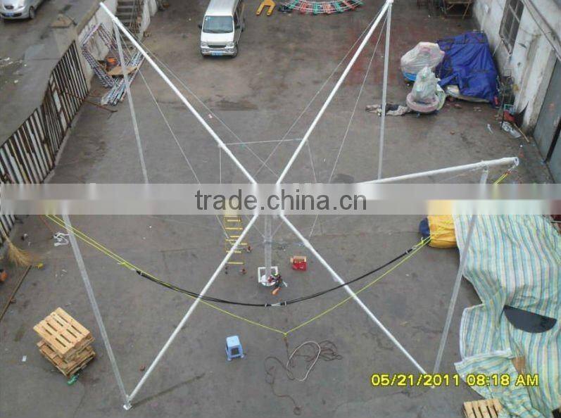 Mobile 4 in 1 Kids Bungee Jumper with Inflatable Trampoline for sale