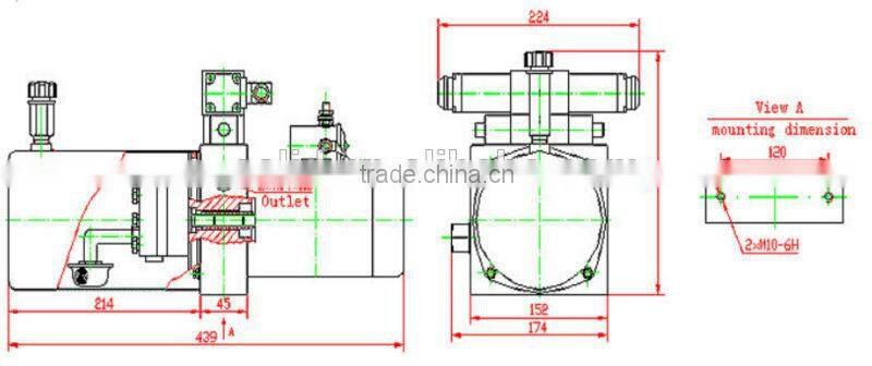 Dumping truck covering hydraulic power units