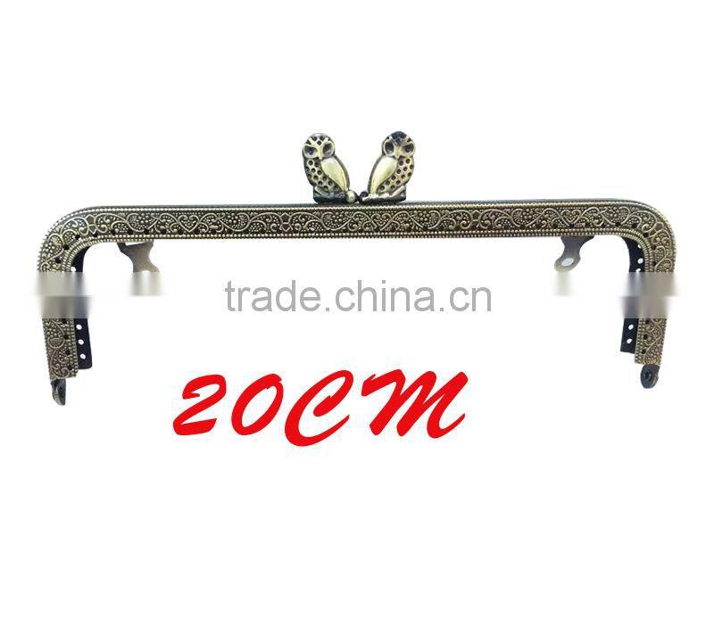 20cm anti brass Butterfly lock metal purse frame coin purse wallet stock