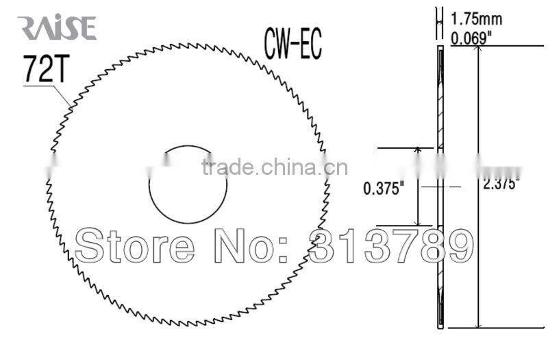 saw blades CW-EC CARBIDE slotters for HPC Blitz,Switch Blitz,CodeMax,Tiger SHARK key machine