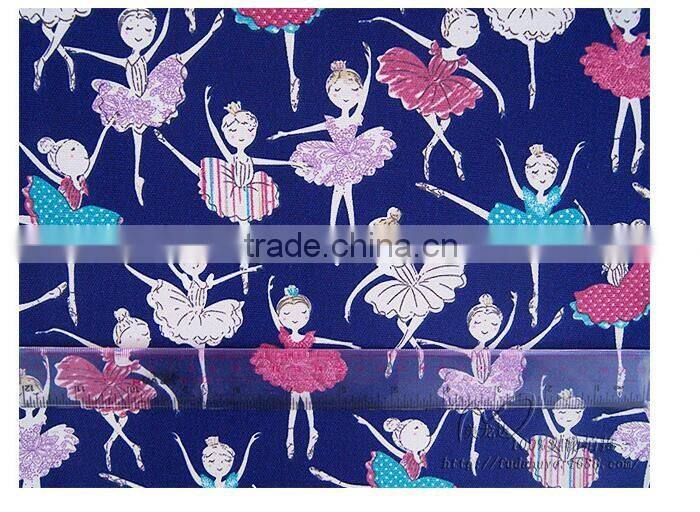 The new dance girl printed canvas bags shoes fabric hat material