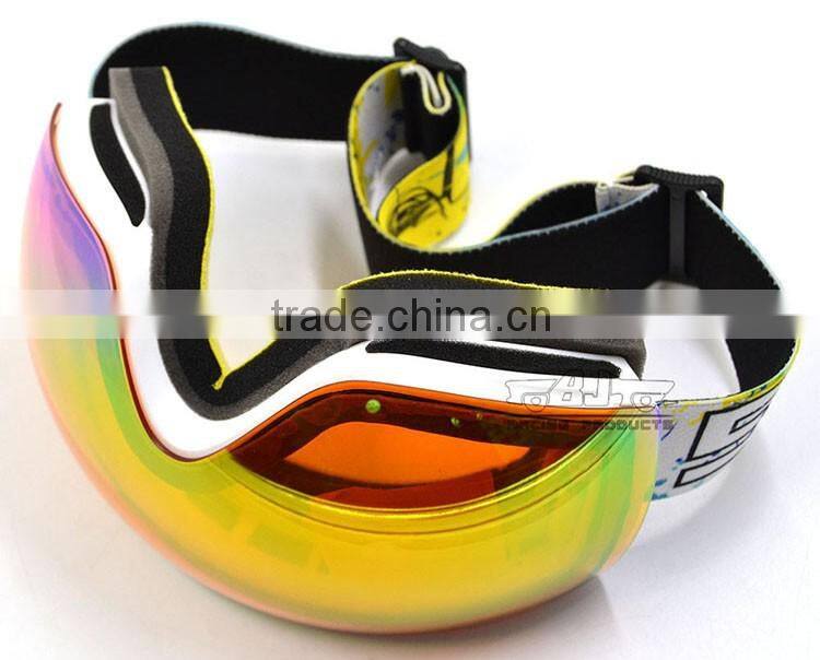 BJ-MG-018A High Performance Double lens Transparent Snow Goggles Glasses