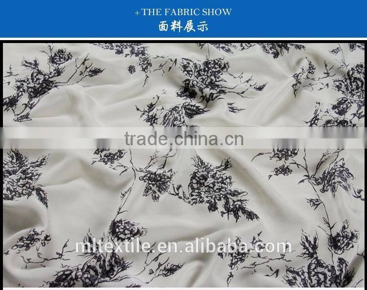 floral crepe de chine 100 silk digital print silk fabric