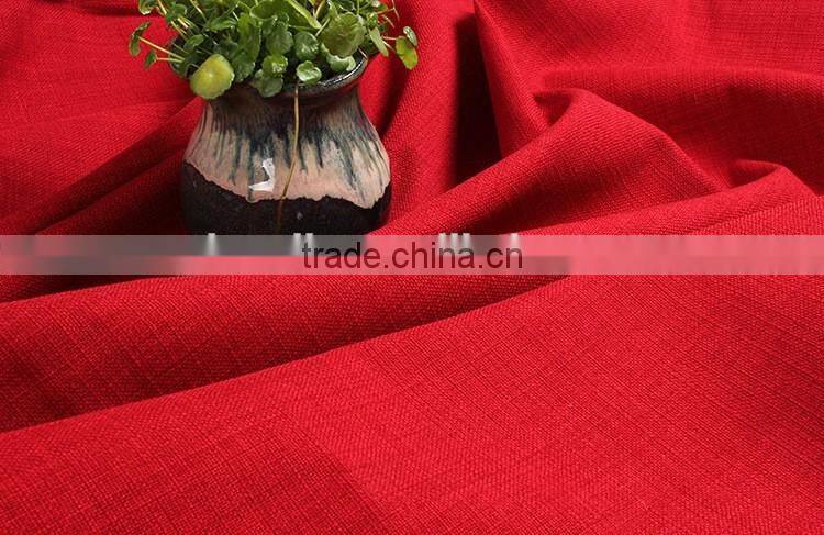 Factory Price Solid color thick cotton/linen sofa curtain tablecloth fabric