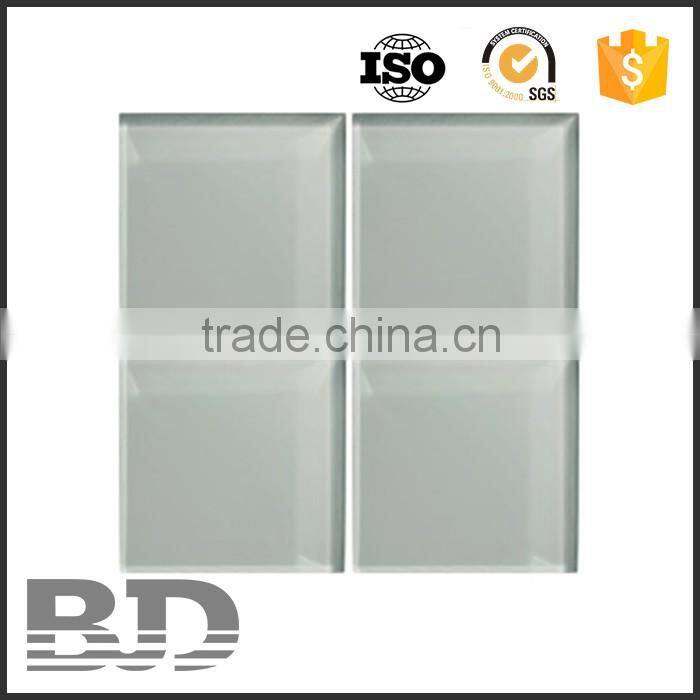 China Supplier 305x305x8mm Sheet Size Solid Color gloss glass mosaic tile