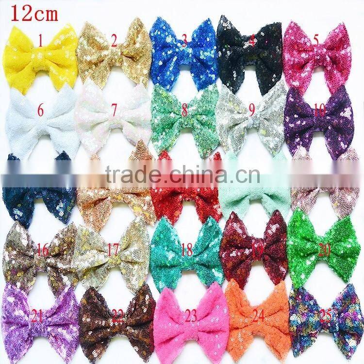 Wholesale candy color DIY craft flowers - kids shoe Decoration Shiny Golden Bow