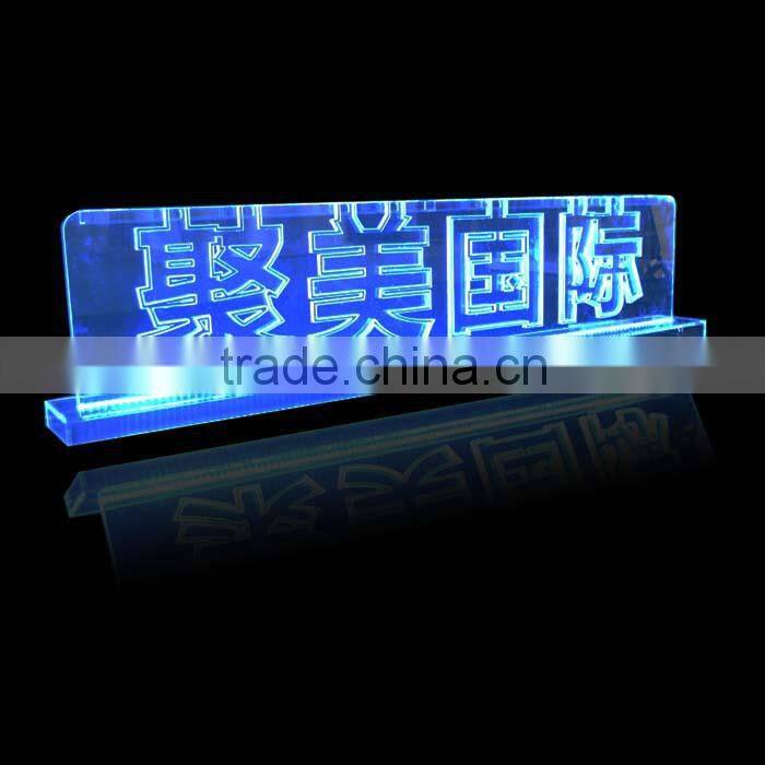 2015 new acrylic ice sculpture with LED lights, LED edge sign
