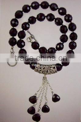 factory low price natural gemstone jewelry new style design rosary necklace
