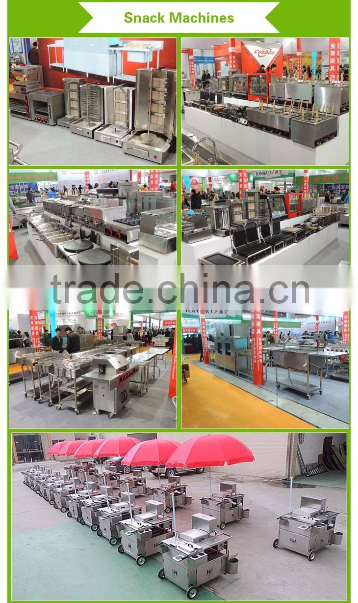 Luxury stainless steel gas lava rock grill /Commercial restaurant kitchen equipment